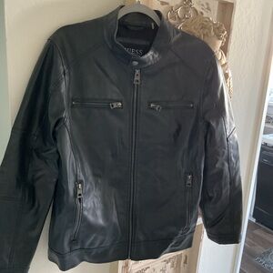 Guess Men's Black Zip-Up Jacket